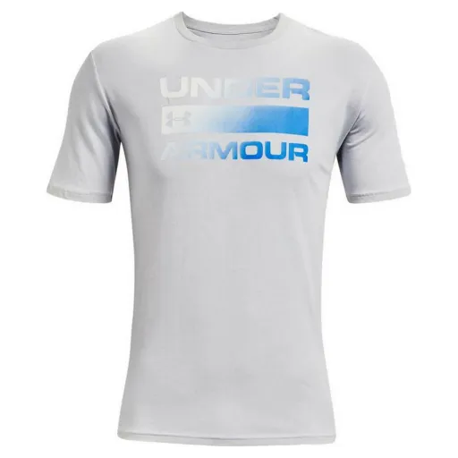 Camisola de Manga Curta Homem Under Armour Team Issue Cinzento Claro