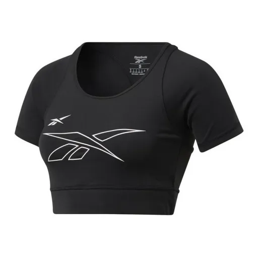 Camisola de Manga Curta Mulher Reebok Training MYT Preto