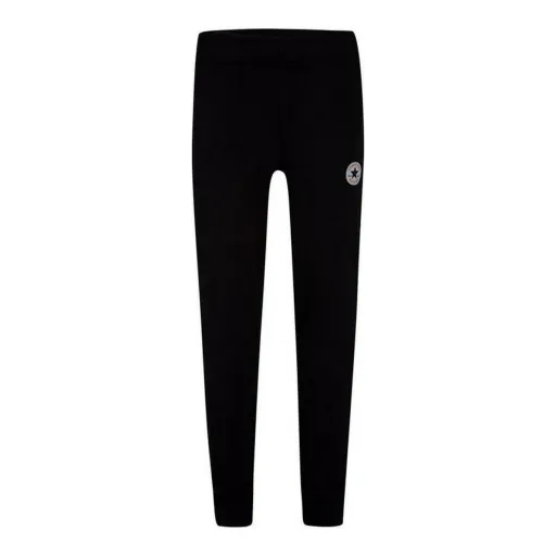 Calças de Treino Infantis Converse Fleee Chuck Taylor Patch Jogger B Preto Menino