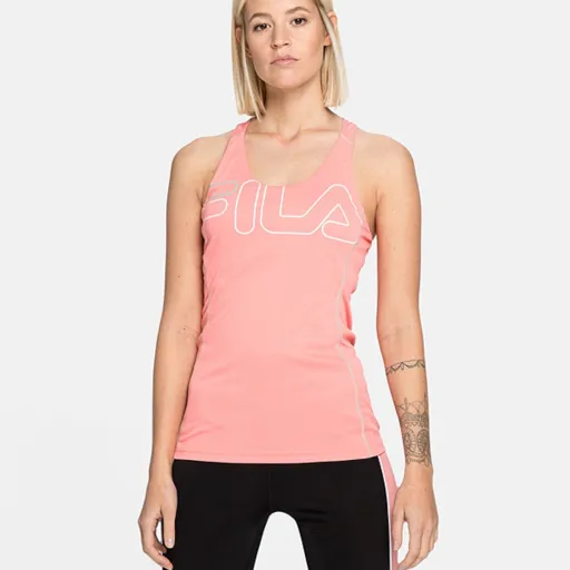 T-Shirt de Alças Mulher Fila 683036.A449 Cor de Rosa