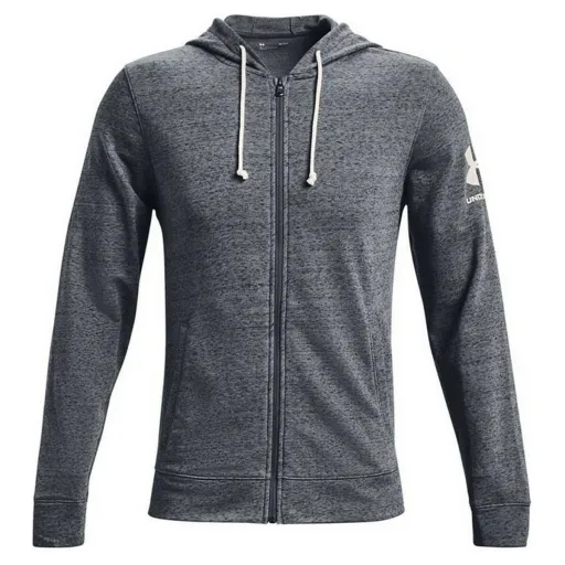 Casaco de Desporto para Homem Under Armour Terry Preto Cinzento Escuro