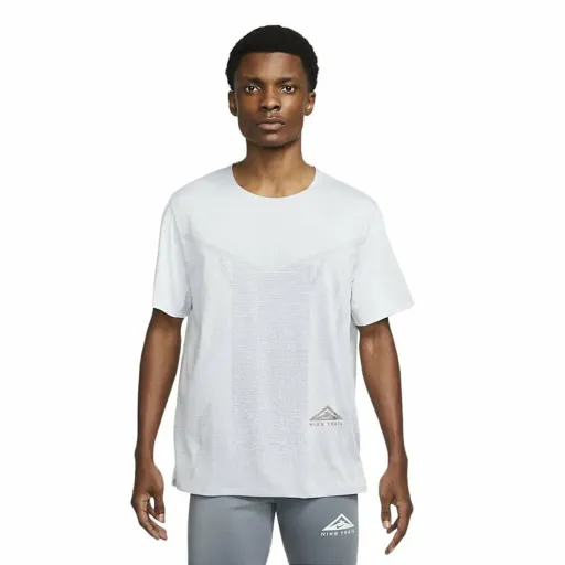 Camisola de Manga Curta Homem Nike Dri-FIT Rise 365 Branco