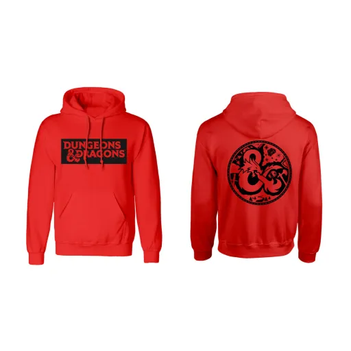 Polar com Capuz Unissexo Dungeons & Dragons Logo Vermelho