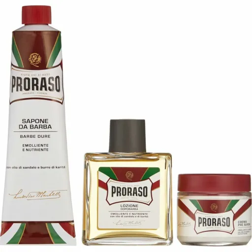 Conjunto para Barbear Proraso Red Vintage Primadopo 3 Peças