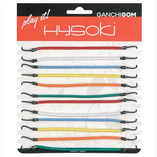 Elásticos para Cabelo Hysoki Multicolor Gancho 12 Peças