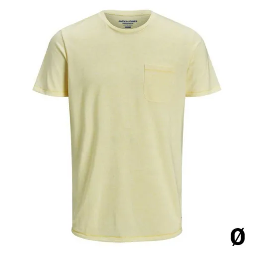 Camisola de Manga Curta Homem Jack & Jones 12171674 FLA Amarelo