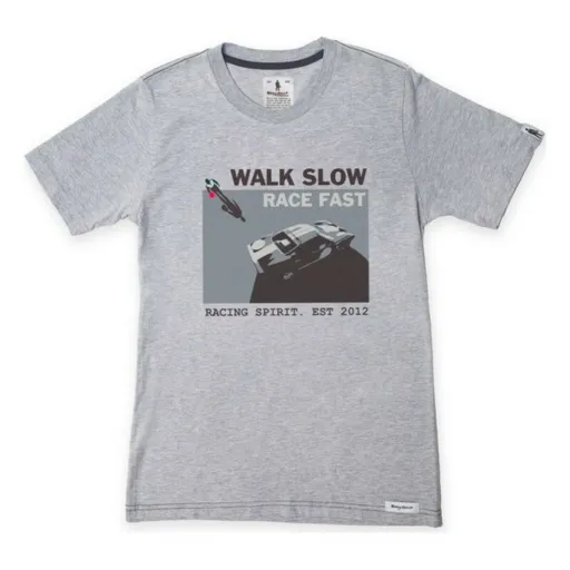 Camisola de Manga Curta Homem OMP Walk Slow Cinzento