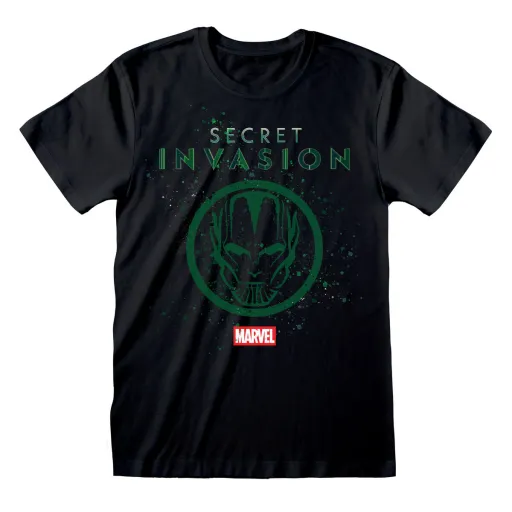 Camisola de Manga Curta Marvel Logo Icon Preto Unissexo