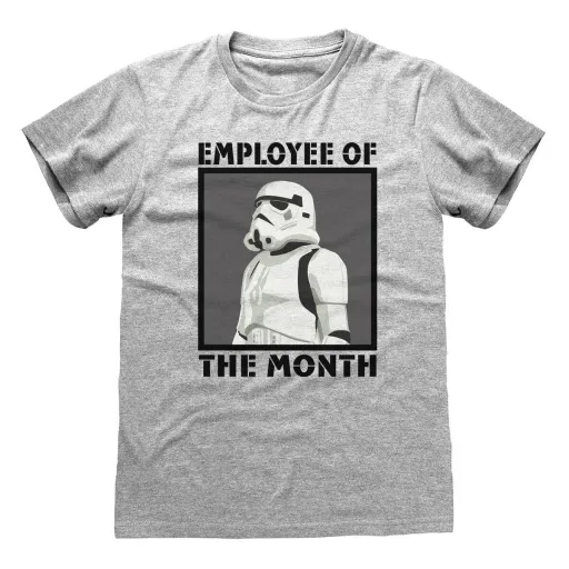 Camisola de Manga Curta Star Wars Employee of The Month Cinzento Unissexo