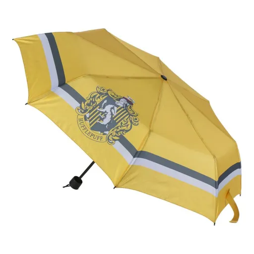 Guarda-Chuva Dobrável Harry Potter Hufflepuff Amarelo 53 cm