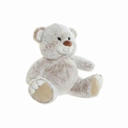 Peluche DKD Home Decor Castanho Bege Multicolor Plástico Urso 29 x 24 x 29 cm