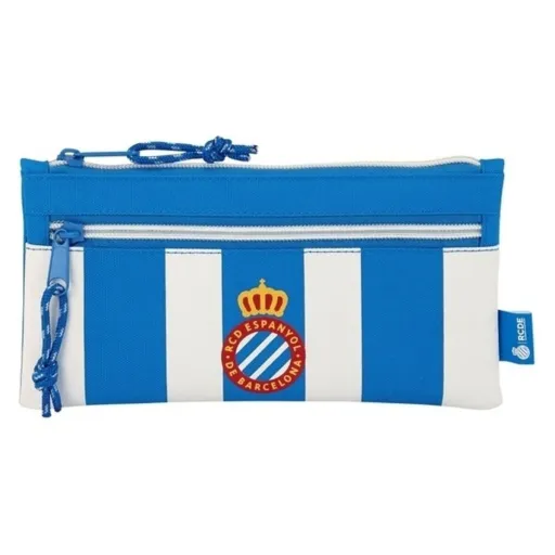 Estojo RCD Espanyol 811753029 Azul Branco (22 x 11 x 1 cm)