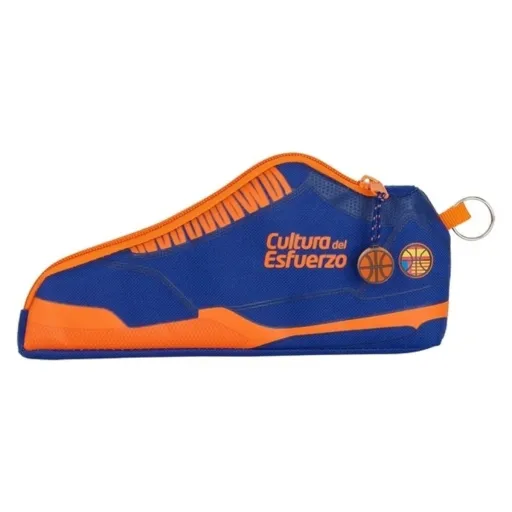 Estojo Valencia Basket M584 Azul Laranja (24 x 10 x 2 cm)