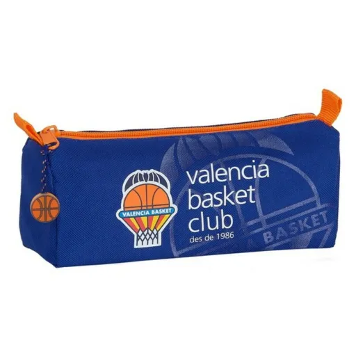 Estojo Valencia Basket M742 Azul Laranja (21 x 8 x 7 cm)