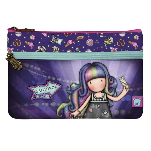 Bolsa Escolar Gorjuss Up And Away Roxo (23.4 x 15.5 x 1.5 cm)