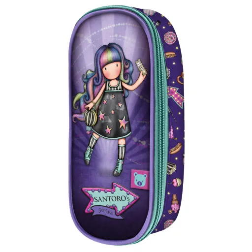 Bolsa Escolar Gorjuss Up And Away Roxo (10 x 23 x 6 cm)