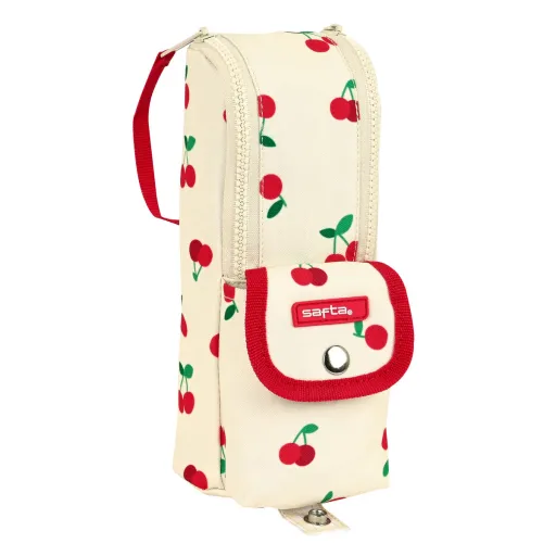 Bolsa Escolar Safta Cherry Bege (6 x 21 x 6 cm)