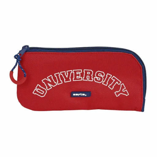 Bolsa Escolar Safta University Vermelho Azul Marinho (23 x 11 x 1 cm)