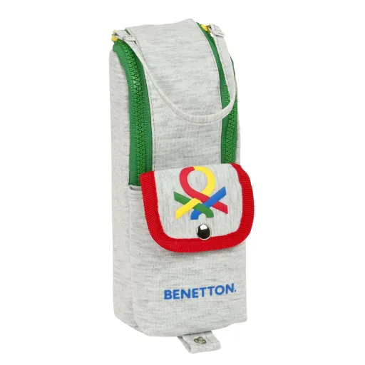 Bolsa Escolar Benetton Pop Cinzento (6 x 21 x 6 cm)