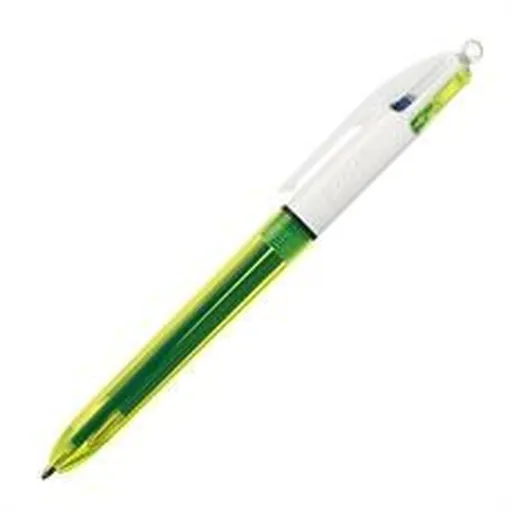 Caneta Bic Fluor 4 Cores Fluorescente 12 Peças