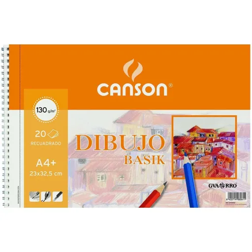 Bloco de Desenho Canson Basik Com Caixa Microperfurado 130 g/m²