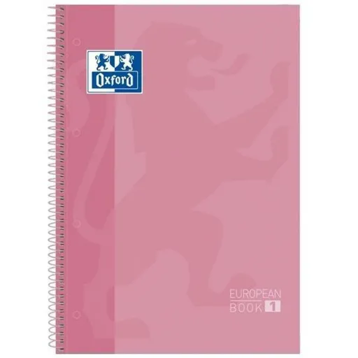 Caderno Oxford European Book Cor de Rosa A4 5 Peças