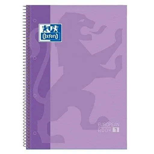 Caderno Oxford European Book Malva A4 5 Peças