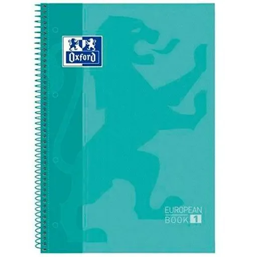 Caderno Oxford European Book Menta A4 5 Peças