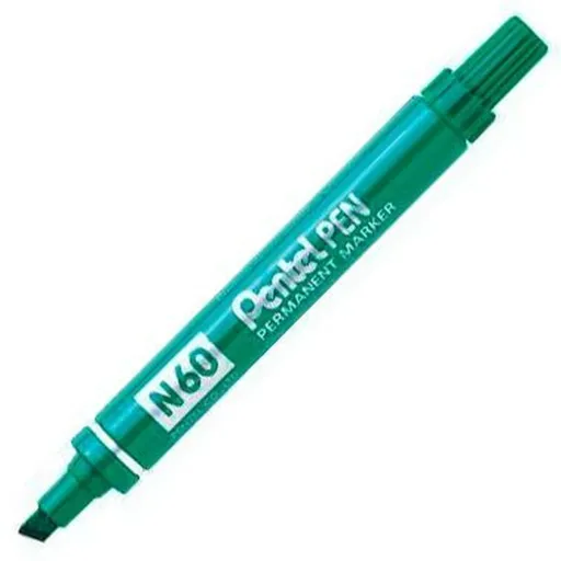 Rotulador Permanente Pentel N60 Verde 12 Peças