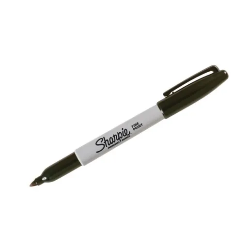 Rotulador Permanente Sharpie Fine Permanente Preto 24 Peças