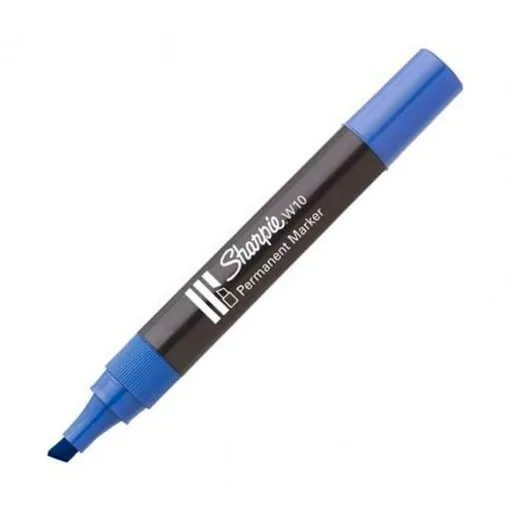 Rotulador Permanente Sharpie W10 Azul 12 Peças