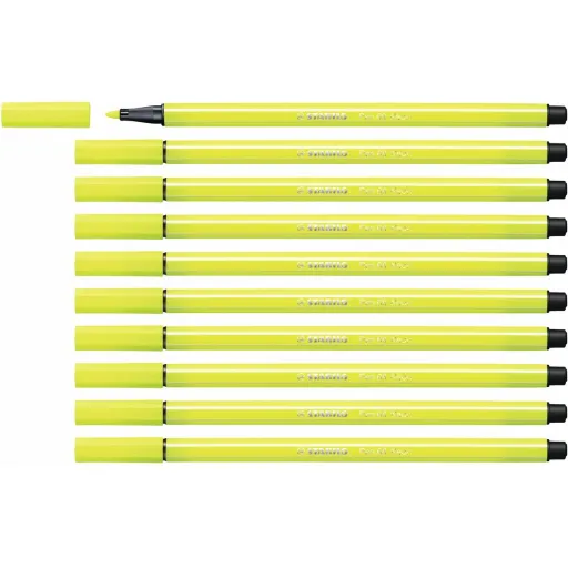 Rotuladores Stabilo Pen 68 Fluorescente Amarelo (10 Peças)