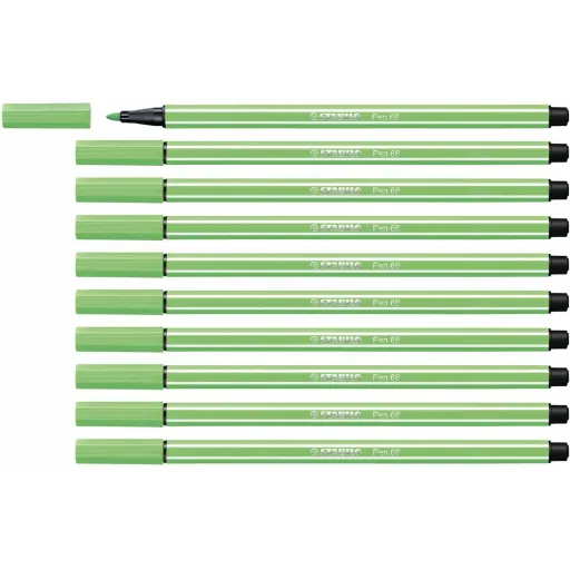 Rotuladores Stabilo Pen 68 Verde Esmeralda (10 Peças)