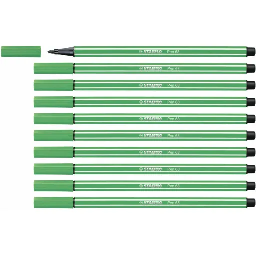 Rotuladores Stabilo Pen 68 Verde (10 Peças)