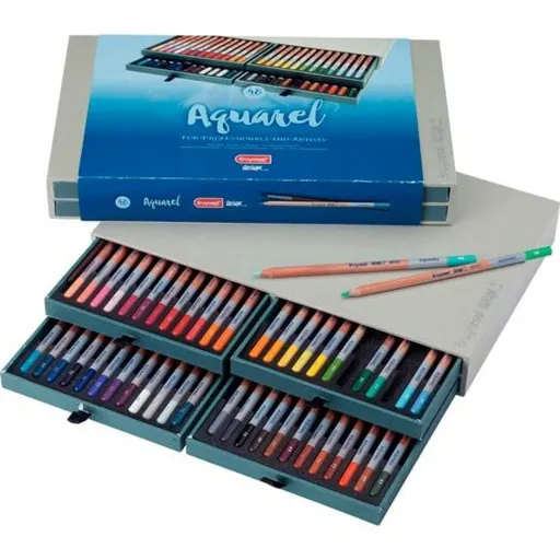 Lápiz de Cor Aquarela Bruynzeel Aquarel Multicolor 48 Peças