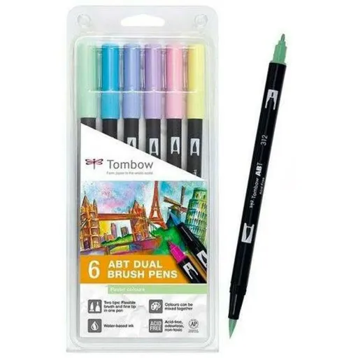 Rotuladores Tombow Ponta Dupla Multicolor