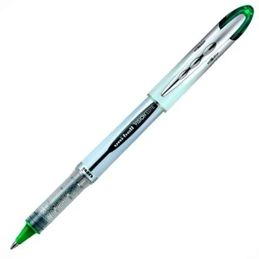 Esferográfica de Tinta Líquida Uni-Ball Vision Elite UB-200 Verde 0,6 mm (12 Peças)