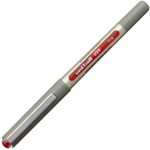 Esferográfica de Tinta Líquida Uni-Ball Rollerball Eye Fine UB-157 Vermelho 0,7 mm (12 Peças)