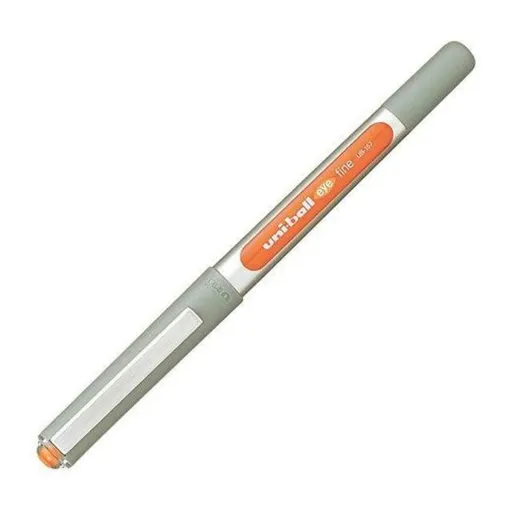 Esferográfica de Tinta Líquida Uni-Ball Rollerball Eye Fine UB-157 Laranja 0,7 mm (12 Peças)