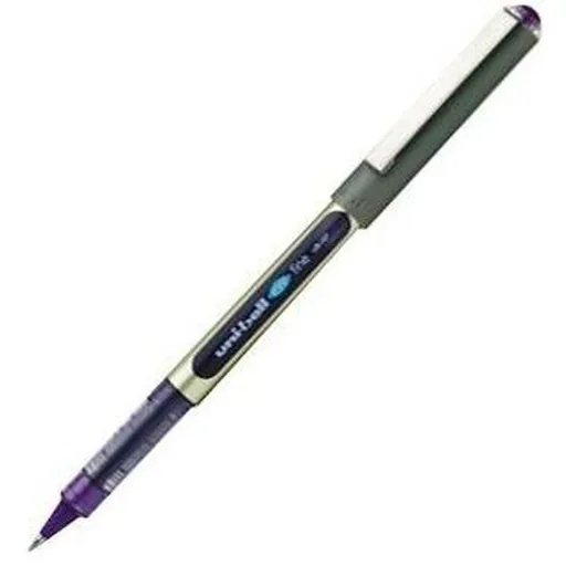 Esferográfica de Tinta Líquida Uni-Ball Rollerball Eye Fine UB-157 Violeta 0,7 mm (12 Peças)