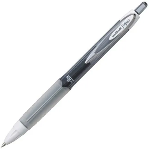 Esferográfica de Tinta Líquida Uni-Ball Rollerball Signo UM-207 Preto 0,4 mm (12 Peças)