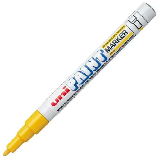 Rotulador Permanente Uni-Ball Paint PX-21L Amarelo 12 Peças