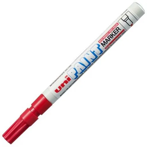 Rotulador Permanente Uni-Ball Paint PX-21L Vermelho 12 Peças