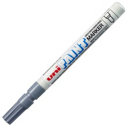 Rotulador Permanente Uni-Ball Paint PX-21L Cinzento 12 Peças