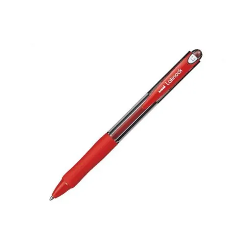 Esferográfica de Tinta Líquida Uni-Ball Rollerball Laknock SN-100 Vermelho 0,4 mm (12 Peças)