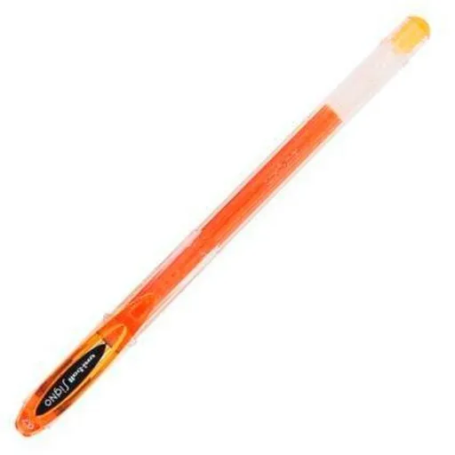 Esferográfica de Tinta Líquida Uni-Ball Rollerball Signo Basicos UM-120 Laranja 0,5 mm (12 Peças)