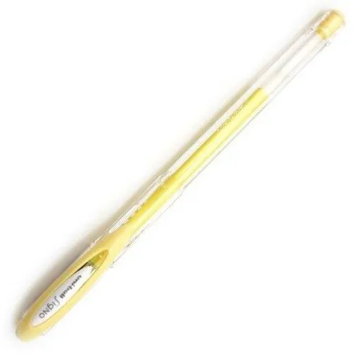 Esferográfica de Tinta Líquida Uni-Ball Rollerball Signo Angelic Colour UM-120AC Amarelo 0,45 mm (12 Peças)