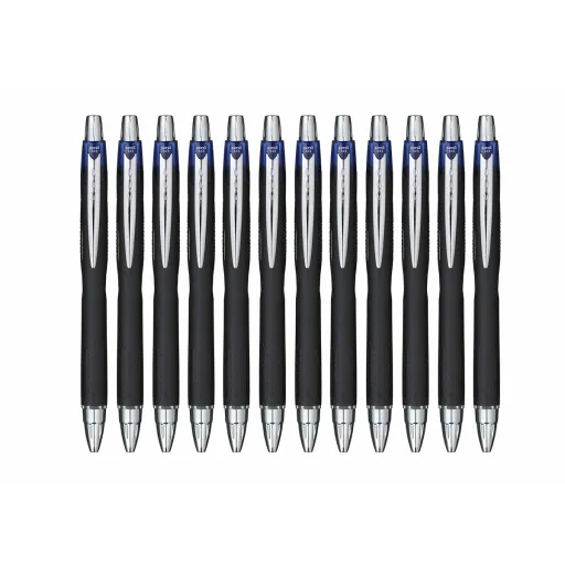 Esferográfica de Tinta Líquida Uni-Ball Rollerball Jetstream SXN-210 Azul 1 mm (12 Peças)