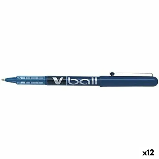 Esferográfica de Tinta Líquida Pilot Roller V-Ball Azul 0,3 mm (12 Unidades)