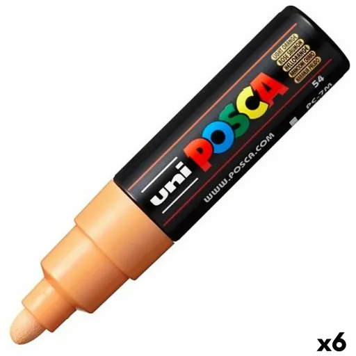 Rotuladores POSCA PC-7M Light Laranja 6 Unidades